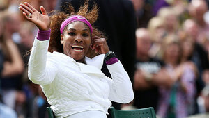 Serena Williams in Wimbledon - allerdings schon im Jahr 2012