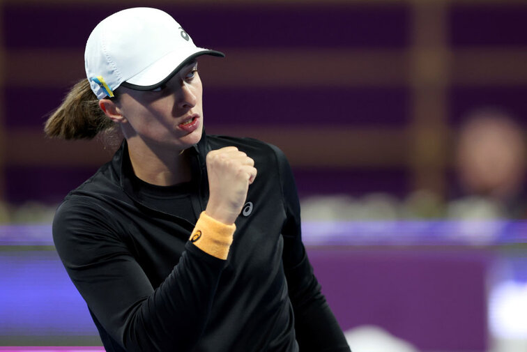 Iga Swiatek präsentierte sich in Doha bislang in beeindruckender Form Iga Swiatek has been in impressive form in Doha so far