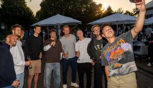 Ziemlich viel Tennis-Prominenz in einem Selfie