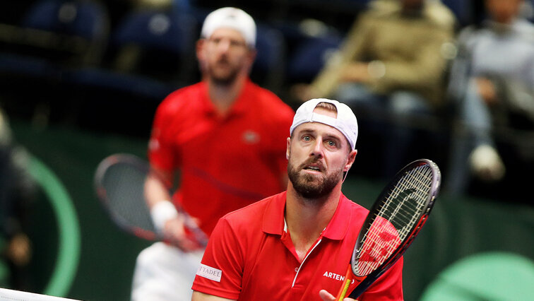 No chance against number one: Jürgen Melzer and Oliver Marach