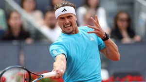 Alexanxer Zverev am Montag in Madrid