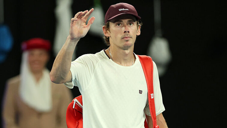 Auch gegen Carlos Alcaraz verpasste Alex de Minaur beim Heim-Major seinen ersten Sieg gegen einen Top-10-Spieler. Getty Images