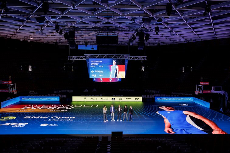 Die Spielervorstellung für das Münchner ATP-Turnier ist spektakulär ausgefallen