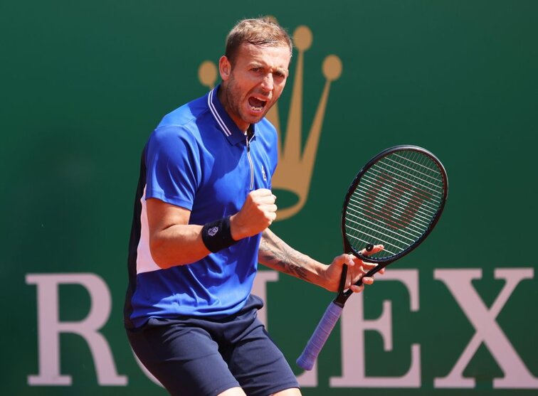 Dan Evans schlug auch David Goffin Dan Evans at the ATP Masters 1000 tournament in Monte Carlo
