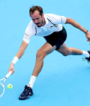 Daniil Medvedev gewann am Sonntag in zwei Sätzen