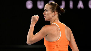 Elina Svitolina jubelte über den Viertelfinaleinzug