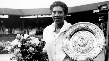 Althea Gibson, Wimbledonsiegerin 1957 Althea Gibson, Wimbledonsiegerin 1957