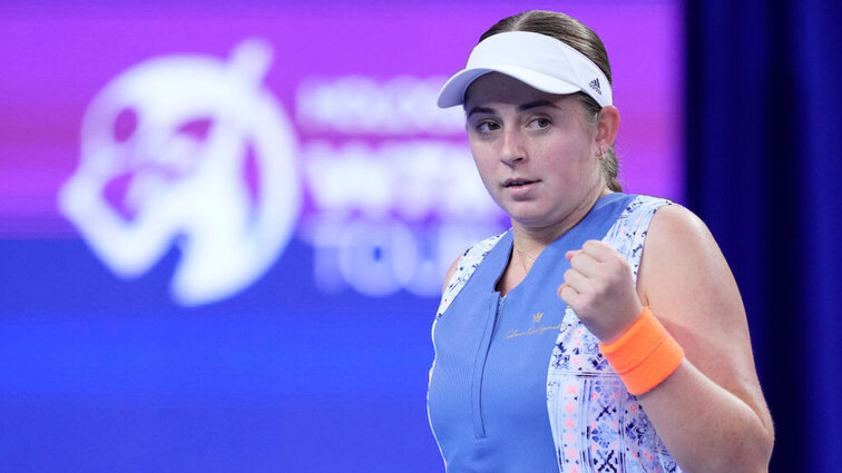 Jelena Ostapenko startete mit einem Sieg gegen Donna Vekic erfolgreich ins Turnier. Jelena Ostapenko startete mit einem Sieg gegen Donna Vekic erfolgreich ins Turnier.