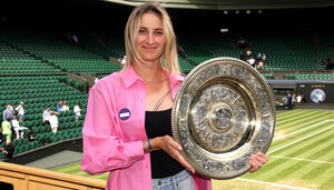 Marketa Vondrousova überraschte in Wimbledon mit ihrem Einzeltitel.