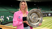 Marketa Vondrousova überraschte in Wimbledon mit ihrem Einzeltitel.