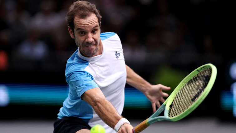 Richard Gasquet am Montagabend in Paris-Bercy