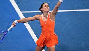 Maria Sakkari hat in Doha gegen Iga Swiatek überrascht