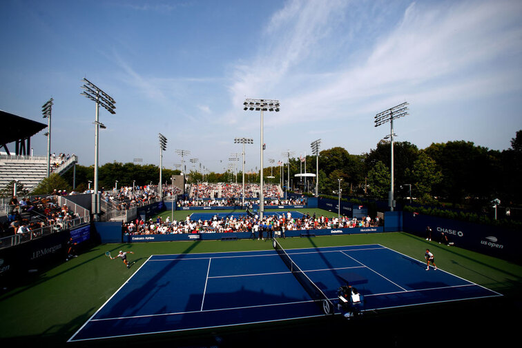 The layout of the US Open