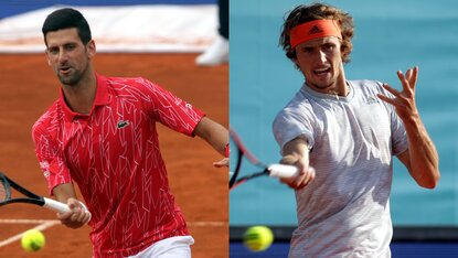 Novak Djokovic misst sich mit Alexander Zverev Novak Djokovic misst sich mit Alexander Zverev