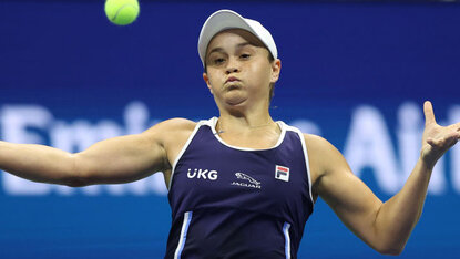 Ashleigh Barty in der Night Session am Samstag