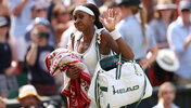 Coco Gauff bei ihrem Anschied aus Wimbledon