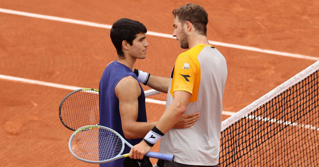 ATP Masters Madrid live Carlos Alcaraz vs. JanLennard Struff on TV