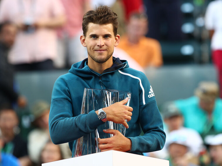 Dominic Thiem beat Roger Federer in the final