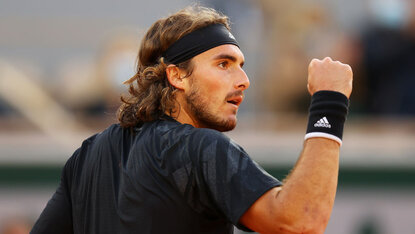 Stefanos Tsitsipas steht im Halbfinale in Roland Garros 2020 Stefanos Tsitsipas steht im Halbfinale in Roland Garros 2020