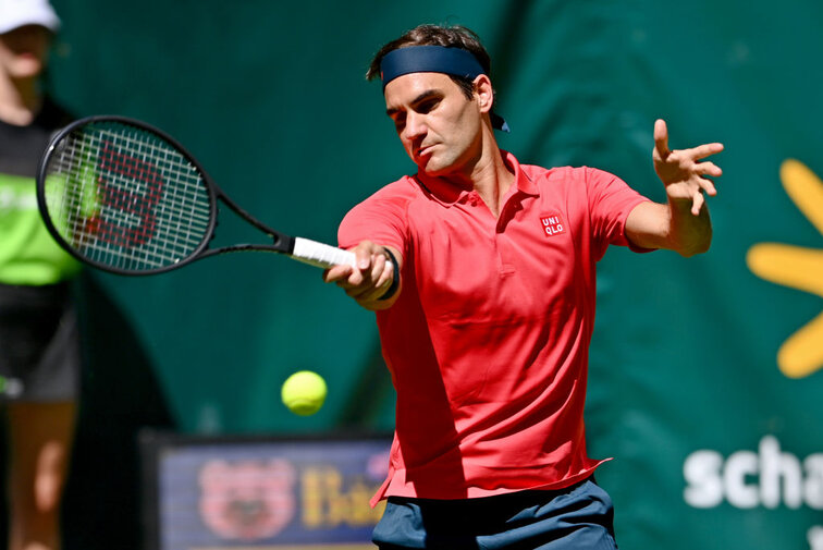 Roger Federer in Halle/Westfalen