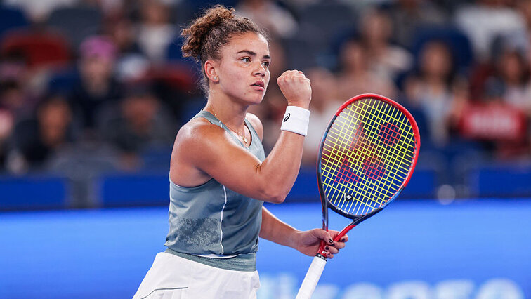 Nach Satzrückstand kämpfte sich Jasmine Paolini gegen Belinda Bencic in einer hochklassigen Partie zum Dreisatz-Erfolg. Getty Images
