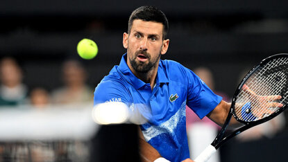 Novak Djokovic beim 250er in Brisbane Novak Djokovic beim 250er in Brisbane