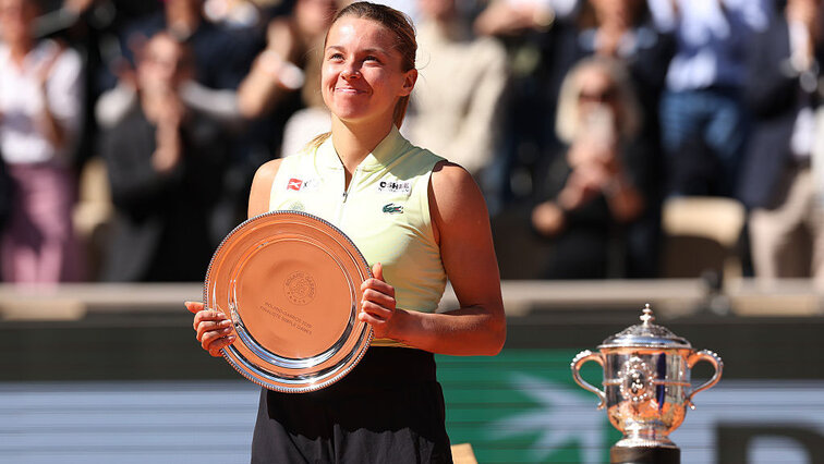 Maja Chwalinska am gestrigen Samstag auf dem Court Philippe-Chatrier