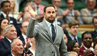 Andy Roddick am Samstag in der Royal Box in Wimbledon Andy Roddick am Samstag in der Royal Box in Wimbledon