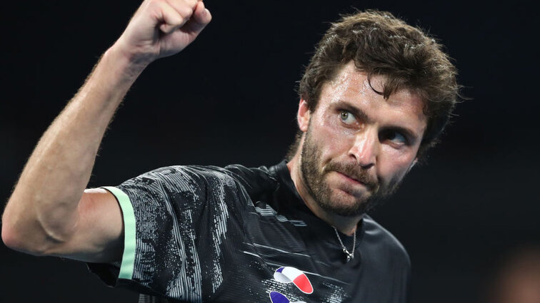 Gilles Simon at the ATP Cup in early 2020