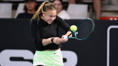 Gelungenes Comeback für Amanda Anisimova nach achtmonatiger Pause. Gelungenes Comeback für Amanda Anisimova nach achtmonatiger Pause.