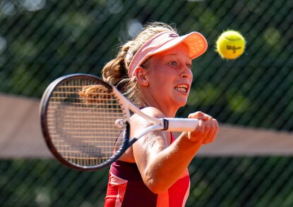 Sinja Kraus steht bei ihrem Heim-Turnier in Wien im Viertelfinale