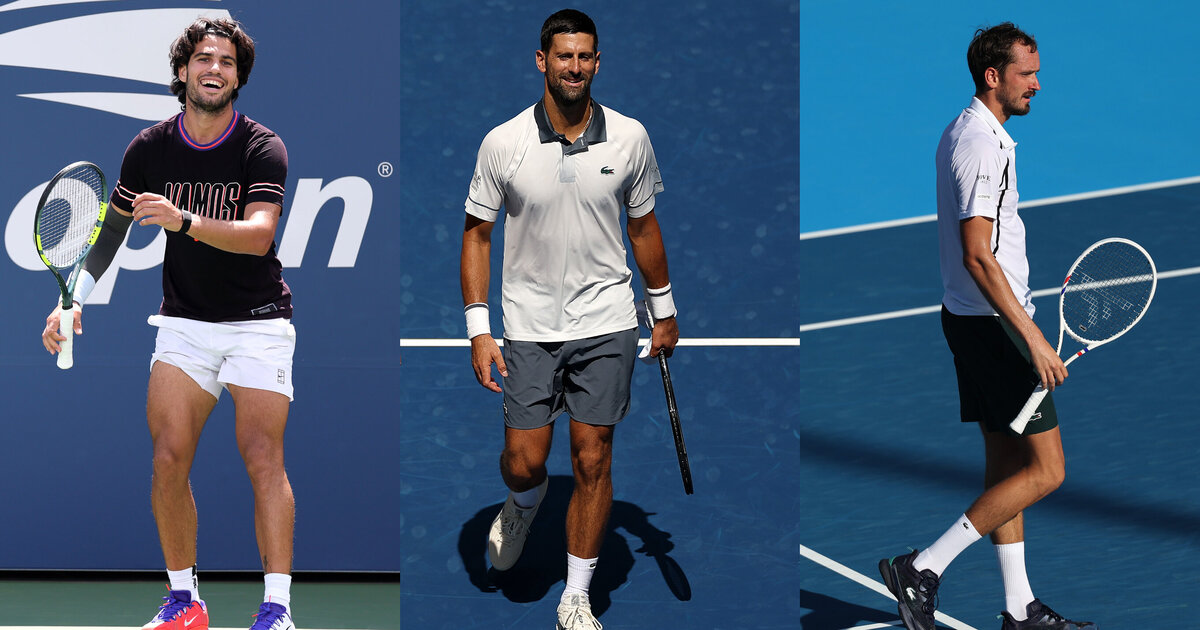 US Open: Alcaraz, Djokovic, Medvedev und auch Zverev - Die Top Ten der ...