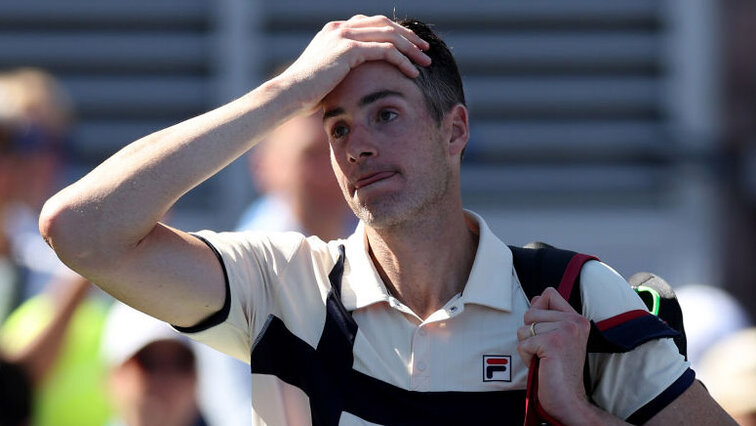 John Isner nach seinem letzten Match bei den US Open 2023