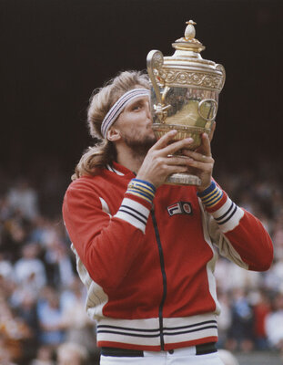 Rang 3, 128 Punkte: Björn Borg, nach den völlig richtigen Angaben eines Sponsors der erste Superstar des Sports