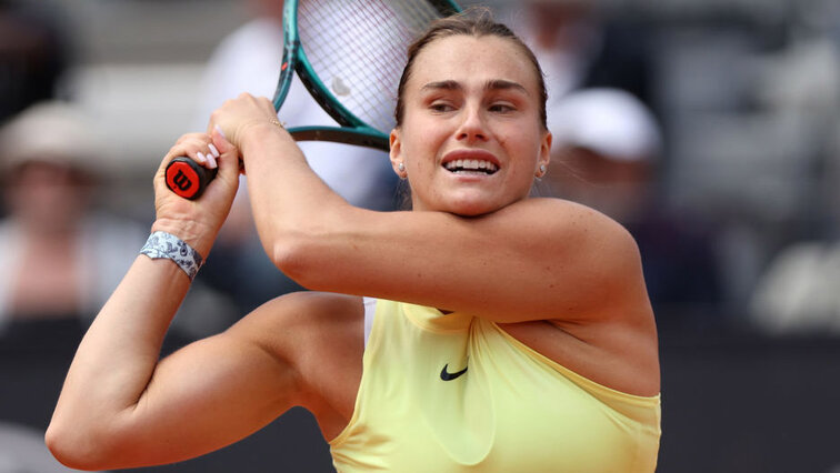 Aryna Sabalenka hat leichte Probleme mit ihrem Rücken