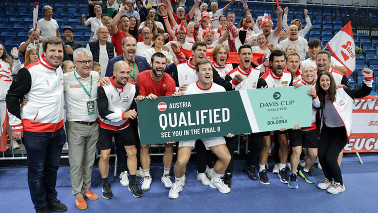 Das österreichische Team nach dem Sieg in Debrecen