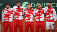 Das österreichische Davis-Cup-Team im September 2022