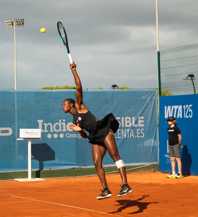 Noma Noha Akugue hatte sich bereits am Dienstag im Einzel ins Viertelfinale gekämpft Noma Noha Akugue hatte sich bereits am Dienstag im Einzel ins Viertelfinale gekämpft