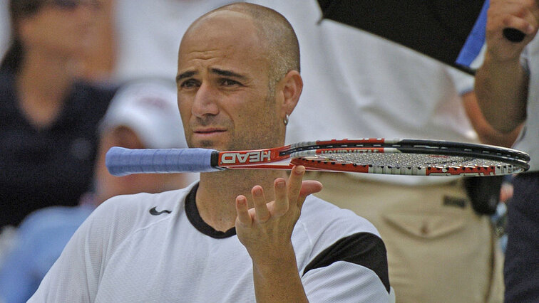 Andre Agassi im Jahr 2004 Andre Agassi im Jahr 2004