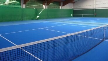 Empty tennis halls - unfortunately sad everyday life these days