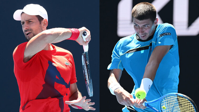 Novak Djokovic und Alexei Popyrin treffen in der zweiten Runde der Australian Open aufeinander
