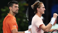 Novak Djokovic und Sebatsian Korda treffen zum ersten Mal aufeinander