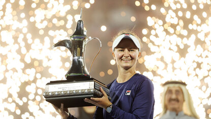 Barbora Krejcikova feierte in Dubai ihren sechsten WTA-Titel. Barbora Krejcikova feierte in Dubai ihren sechsten WTA-Titel.