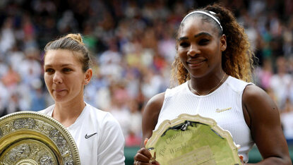 Simona Halep kann strahlen. Serena Williams? Not so much Simona Halep kann strahlen. Serena Williams? Not so much