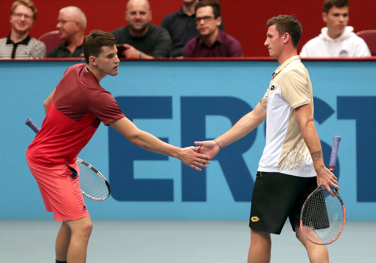 Dennis Novak und Dominic Thiem doppeln am Montag bei den Erste Bank Open