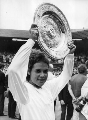 Rang 15, 2 Punkte: Evonne Goolagong, Wimbledon-Champion und Aktivistin