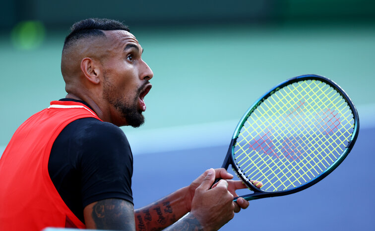 Mal wieder im Disput mit dem Schiedsrichter: Nick Kyrgios Mal wieder im Disput mit dem Schiedsrichter: Nick Kyrgios