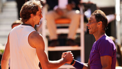 Alexander Zverev und Rafael Nadal treffen schon wieder aufeinander Alexander Zverev und Rafael Nadal treffen schon wieder aufeinander