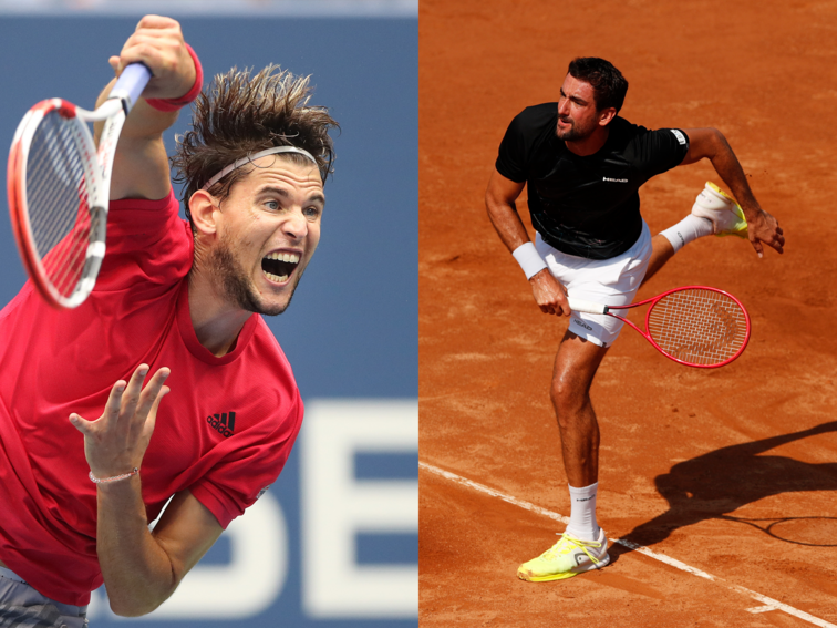 The big game in the first round of the French Open! Dominic Thiem meets Marin Cilic