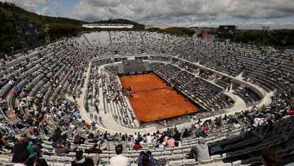 Der Campo Centrale im Foro Italico darf 2022 wieder zu 100 Prozent mit Zusehern gefüllt werden